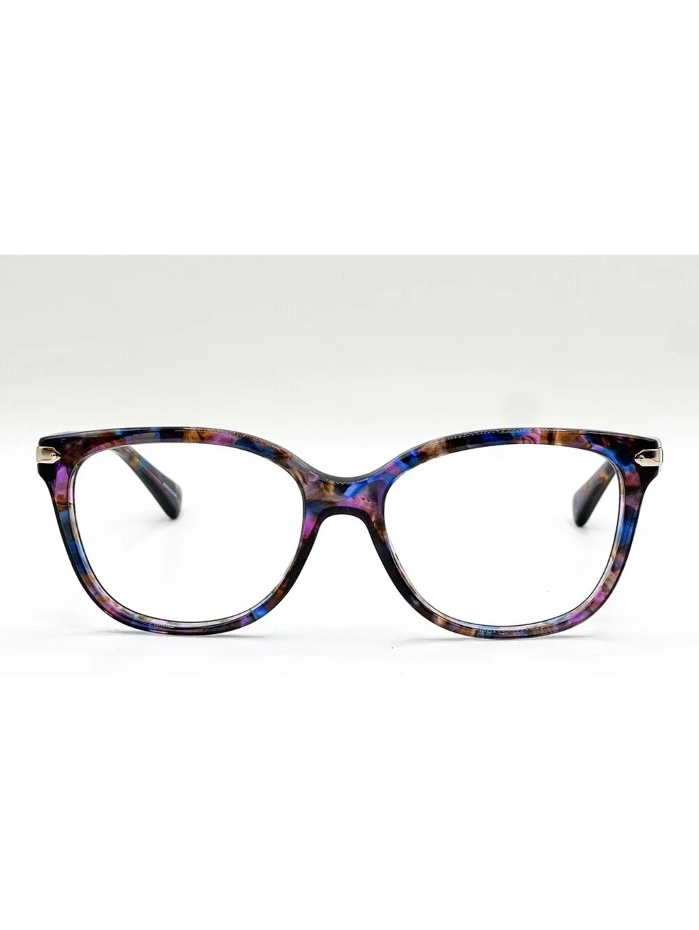Coach Hc 8132 52888H Purple Confetti Tortoise Authentic Eyeglasses 57-17-135